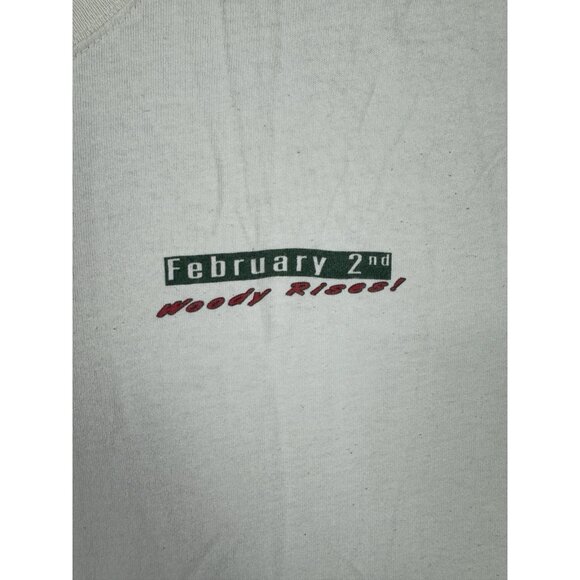 Vintage Y2K Happy Woodchuck Day Draft Cider Amber Alcohol Beer White Promo XL - Picture 6 of 11